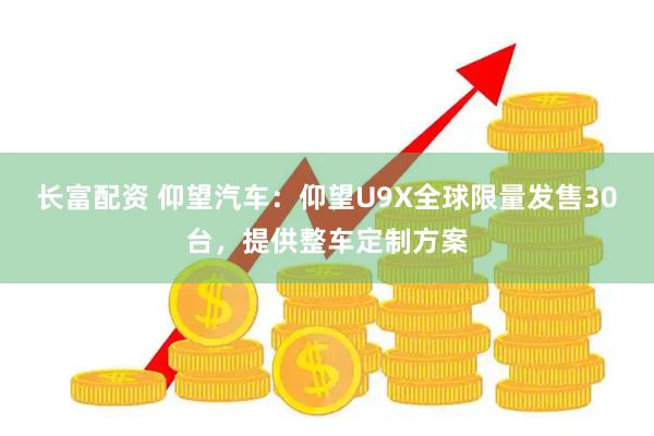 长富配资 仰望汽车：仰望U9X全球限量发售30台，提供整车定制方案