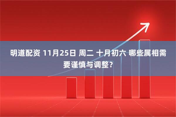 明道配资 11月25日 周二 十月初六 哪些属相需要谨慎与调整？